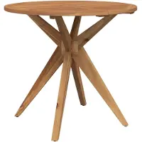vidaXL Tuintafel rond Ø85x75 cm massief acaciahout