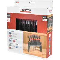 Kreator KRTH20005 schroevendraaierset - 18 stuks - chroom vanadium