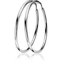 Zinzi zilveren oorringen 35 x 2mm glad ZIO435