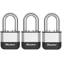 Master Lock Hangslot | | Elite Heavy Duty Lock | 3 stuks | 52 mm