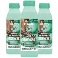 Garnier 3x Fructis Hair Food Aloë Vera Shampoo 350 ml