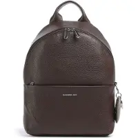 Mandarina Duck Leren vrijetijdsrugzak rugzak Mellow Leather Backpack Espresso donkerbruin