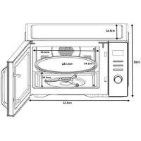 Continental Edison Magnetron - CONTINENTAL EDISON - CEMO29BC - 29 l - Combinatie - Zwart