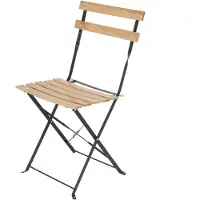 Esschert Design Bistrostoel metaal hout groen -