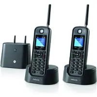 Motorola Voice O202 professionele draadloze telefoon met groot bereik (tot 1 km), IP67 water- en stofbestendig, industrieel gebruik, handsfree, inductief opladen.