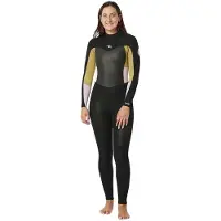 Rip Curl Omega 3/2 Mm Gb Steamer Dames Neopreen Wetsuit Met Lange Mouwen En Rugrits