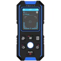 Aquila Leidingzoeker & Leidingdetector in Muren tot 120mm - Kabelzoeker en Multidetector - Leidingzoekers met HD Scherm - Stud Finder & Kabeldetector - Muurscanner & Multidetector met 390 mAh Accu