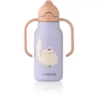 Liewood Waterfles Kimmie Cat / Warm Lilac 250 ml