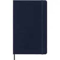 Moleskine large 18 maanden weekagenda 2026-2027 hardcover saffierblauw EN