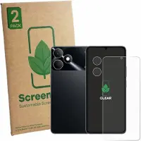 ScreenLeaf - Screenprotector voor realme Note 80 (Voor+Camera) - Duurzame schermbescherming Folie Beschermfolie transparant 2 Stuks