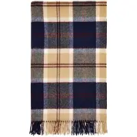 Bronte by moon Plaid Tartan Bannockbane Navy - Merino Lamswol - 140x185 - Bronte by Moon Scotland