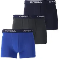 O'Neill Heren boxershorts trunks 900003 effen blauw 3-pack