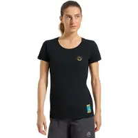 La Sportiva Climbing On The Moon T-shirt Met Korte Mouwen Zwart S Vrouw