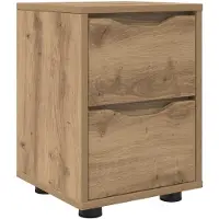 vidaXL Nachtkastje Artisan Eiken 30.5 x 30 x 43 cm Bewerkt hout