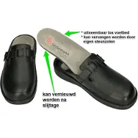 Berkemann 05729 Pantoffels | Maat 10 Heren Zwart