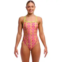 Funkita Single Strap Swimsuit Roze AUS 14 Vrouw