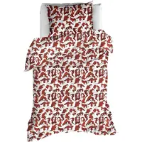 MOODIT Dekbedovertrek Zoe Wine Red Flanel-140 x 200 / 220 cm | 1-Persoons