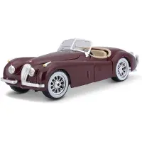 Bburago Modelauto Jaguar Xk 120 Cabrio Rood 1:24 - Speelgoed Auto Schaalmodel