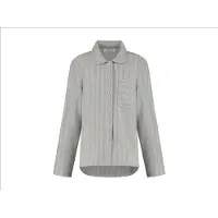 Yumeko Pyjamashirt Flanel L Grijs - Eco, Bio & Fairtrade