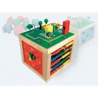 Simply For Kids Bino Activiteitenvierkant 5-in-1 Junior 21 X 21 X 26 cm Houtmotoriek