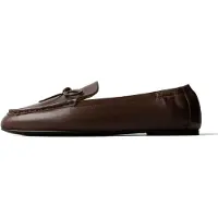L37 HANDMADE SHOES Mocassins 'A TOUCH OF WARM WIND' donkerbruin