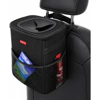 BOTC Auto Prullenbak - Afvalbak - Autostoel Organizer - Auto Accessories Interieur - Bureau Organizer - Waterdicht - Zwart