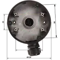 Hikvision DS-1280ZJ-DM46 - Plafondmontage - Aluminium - Zwart