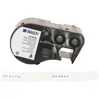 Brady M4-86-461 gelamineerde polyester labels zwart op wit/transparant 15,24 mm x 66,68 mm x 25,4 mm (origineel)