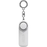 INF Sleutelhanger met beveiligingsalarm White