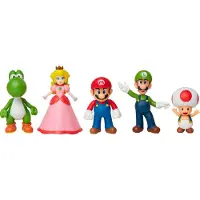 Nintendo Super Mario Bros Friends Mario And Multi Pack Figure 6 Cm Veelkleurig Kinderen