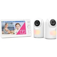 Vtech VM7467-2HQ Babyfoon met camera - 7 inch Scherm - 2 Camera’s - Pan & tilt - Nachtzicht