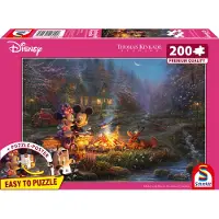 Schmidt Thomas Kinkade Studios: Disney - Mickey en Minnie, romantisch kampvuur (200 onderdelen)