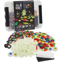 Plus plus Ontdekkingdoos - - MIX Mini bulk - 2000 stuks - Fosforescerend - Multikleur