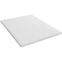 Vente-unique Dekmatras 160 x 200 cm met afneembaar hoes, schuim en bamboe tijk, dikte 5 cm - KORAGA van YSMÉE