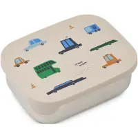 Liewood Arthur lunchtrommel 13,5x17 cm Auto’s-zand
