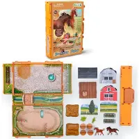 Collecta Dierenboek Speelset - Paarden - Miniatuur - Incl 2 Minifiguren