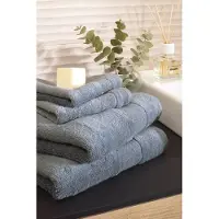 Cawö Douchelaken Noblesse2 Uni Nordic Blue