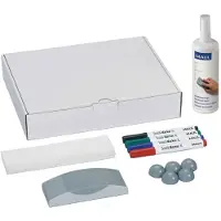 MAUL Whiteboard accessoireset 6386099 (b x h) 238 mm x 58 mm Doos incl. 4 whiteboardmarkers, wisser, reiniger, 5 ronde magneten