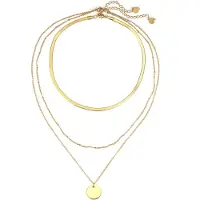 Hey Happiness Ketting 'Triplé' goud