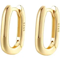 Hey Happiness Oorbellen 'Ellipse' goud