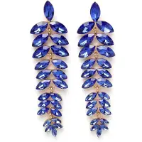 Avant Garde Oorbellen 'Genevieveina' donkerblauw