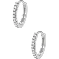 Hey Happiness Oorbellen 'Glimmer' zilver