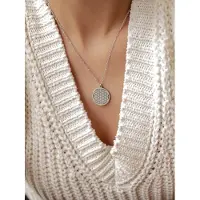 Hey Happiness Ketting 'Flower of Life' zilver
