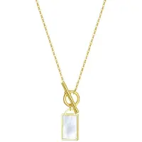 Hey Happiness Ketting 'Shell T-Bar' goud