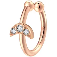 Hey Happiness Oorbellen 'Moon' rose-goud