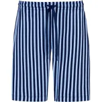 Mey Pyjamabroek 'Graphic Stripes' blauw / wit