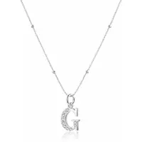 Hey Happiness Ketting 'Letter G' zilver