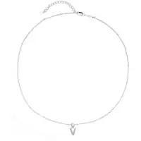 Hey Happiness Ketting 'Letter V' zilver