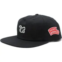 Surf Monkey Pet '5-Panel Cap Organic' black denim