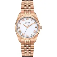 Régler Analoog horloge 'Infinité Steel Silver/Rose Gold - Pearl' rose-goud
